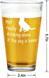 Dog Lover Gift, Its Not Really Drink Alone If The Dog Is Home Beer Pint Glass, 15 Oz Funny Dog Lover Beer Glass for Her Him Friend Dog Lover Family, Funny Gift Idea for Christmas Birthday Daily Use