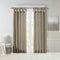 Madison Park Emilia Faux Silk Single Curtain with Privacy Lining, DIY Twist Tab Top, Window Drape for Living Room, Bedroom and Dorm, 50x84, Pewter Brown