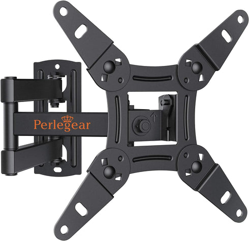 Perlegear Full Motion TV Wall Mount Bracket for Most 13-42 Inch LED LCD Flat Curved Screen TVs & Monitors, Swivel Tilt Extension Rotation with Articulating Arms, Max VESA 200x200mm up to 44lbs