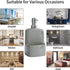 Grey Soap Dispenser for Kitchen Sink - Ceramic Dish Soap Dispenser with Sponge Holder 20 OZ Dish Liquid Dispenser Soap Pump and Sponges Caddy