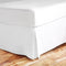 Zen Bamboo Ultra Soft Bed Skirt - Premium, Eco-friendly, Hypoallergenic, and Wrinkle Resistant Rayon Derived From Bamboo Dust Ruffle with 15-inch Drop - Queen - White