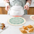 LOMOHOO Set of 4 Round Placemats 13 Inch Table Mats Boho Cotton Woven Mandala Tassels Heat Proof Washable Circle Place Mat for Kitchen Dining Wedding Farmhouse Home Decoration