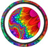 UNICEU Rainbow Boho Ethnic Tie Dye Print Car Steering Wheel Cover Stretch-On Anti-Slip Fashion Print Universal Fit,Keep Warm Comfortable for Car SUV