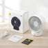 SmartDevil USB Desk Fan, Small Personal Desktop Table Fan with Strong Wind, Quiet Operation Portable Mini Fan for Home Office Bedroom Table and Desktop (White)