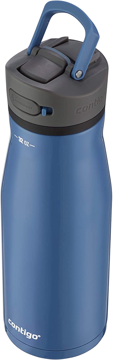 Contigo AUTOSPOUT Water Bottle, 32oz, Blue Corn