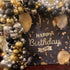 111PCS Black Gold and Silver Balloon Garland Arch Kit Metallic Black Metallic Gold Chrome Silver Latex Balloons Set for Birthday Graduation Bachelorette Wedding New Year Party Decoration