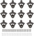 Artilife 12Pack Wall Mounted Bottle Openers Cast Iron Rustic Vintage Style Beer Bottle Opener with Screws for Home Bars