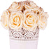 Artificial Flowers Roses 50pcs Champagne Roses Wedding Decoration Real Looking Fake Roses w/Stem for DIY Wedding Bouquets Centerpieces Arrangement Party Baby Shower Home Decoration (Champagne, 50 pcs)