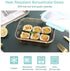 Emica Glass Food Container Set-6 Pack, Glass Amber Color Meal Prep Containers, Food Prep Containers Glass with Lids, Glass Bento, Airtight Glass Bento Boxes, Glass Food Storage Set (6 Containers & 6 Lids)