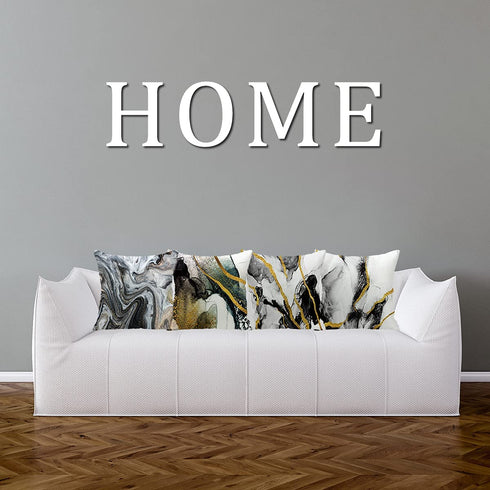 CARROLL Throw Pillow Covers Decorative Pillows for Couch Pillows 18 x 18 Inch Modern Marble Throw Pillow Cases for Bedroom Sofa Living Room Home Decor Set of 4