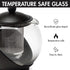 Primula Half Moon Teapot Set with 4 Tea Cups, Removable Infuser, Borosilicate Glass Tea Maker, Stainless Steel Filter, Dishwasher Safe, 40-Ounce, Tea Gift Set, Tea Set for Service of 4 Adults