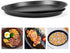 12 Inch Pizza Baking Pan 2 Pack, Middle Size Nonstick Pizza Crisper Apple Pie Pan Oven Baking Tray Platter Heavy Duty Thicken