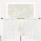 Clean Window Textured Slub Stripe Anti-Dust Allergy/Pet Friendly Sheer Cafe Curtain, 52" x 36" Kitchen Tier Pair, White