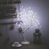 FUCHSUN Led Birch Tree Light Tabletop Bonsai Tree 20 Inches Decorative Fairy Light Artificial Tree Battery Operated Twig Lamp for Party Wedding Holiday Festival Christmas Decoration - White