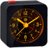 MARATHON Mini Non-Ticking Analog Alarm Clock with Auto Back Light and Snooze Function