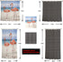 Valentines Gnome Shower Curtains Red Truck Roses Balloon Waterproof Bath Curtain Love Heart Tree Bathroom Curtain with Hooks Polyester Fabric Valentines Day Decoration 48x72inch