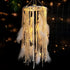 Dream Catcher Mobile Large Light Up Dream Catchers with Golden Shining Lace& Bells LED Fairy Lights Battery Powered Hanging Ornaments- 7.9Wx 22L Inches Feathers Wedding Boho Decorations Nursery Decor