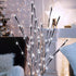 3 Pack Lighted Branches for Vases Plug in - Christmas DIY Twig Pathway Lights with 60 LED Bulbs, Artificial Tree Bendable Xmas Fairy Lights with Stakes for Outdoor Indoor Party Decoration, Pure White