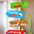 Huray Rayho Gone Fishing Party Directional Welcome Signs The Big One Backyard Door Cutouts Summer Birthday Party Favor Ideas Decoration Supplies