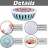 12 Pieces Reusable Bowl Covers Elastic Food Covers Fabric Bowl Covers with 5 Sizes Rustic Cloth Stretchy Dish Covers Washable Food Cover for Bread Proofing Kitchen Container (Mandala Style)