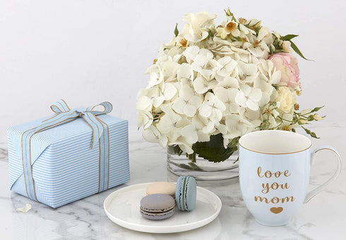 Mom Mug Coffee Mug Tea Cup, Mothers Day Gifts, Birthday Gifts for Mom, Mom Gifts, Dishwasher & Microwave Safe 13.5 Oz Blue