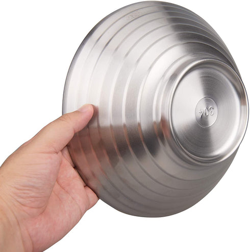IMEEA 8.66Inch Ramen Bowls Insulated Bowls SUS304 Stainless Steel Pho Bowls Double Walled Serving Bowls for Udon Soup (2-Piece)