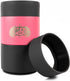 Toadfish Non-Tipping Can Cooler for 12oz Cans - Suction Cup Cooler for Beer & Soda - Includes Slim Can Adapter - Stainless Steel Double-Wall Vacuum Insulated Cooler - Pink