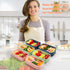 Japanese Bento Box - All-in-One Stackable Bento Lunch Box Container - Leakproof Eco-Friendly Meal Prep Containers for Men Women, Microwave and Dishwasher Safe,Easy Wash (Blue)