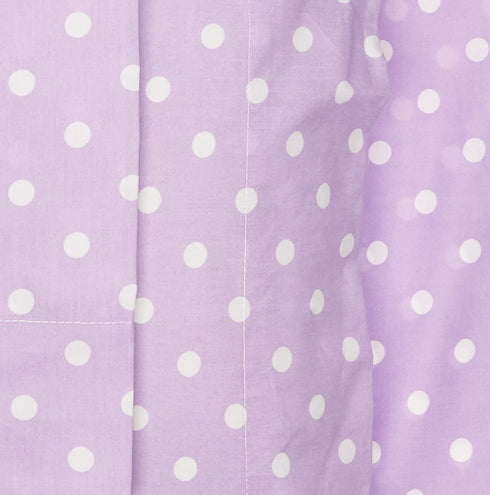 MI ZONE - MZ20-419 100% Cotton Percale Ultra Soft Sheet Set, Full, Purple Polka Dot