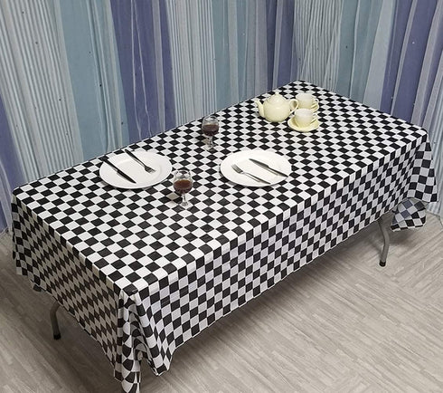 Black and White Checkered Racecar Themed Birthday Party Cake Plates Napkins and Tablecloth Children's Birthday Party Decorations for Boys Girls (Serves 20)
