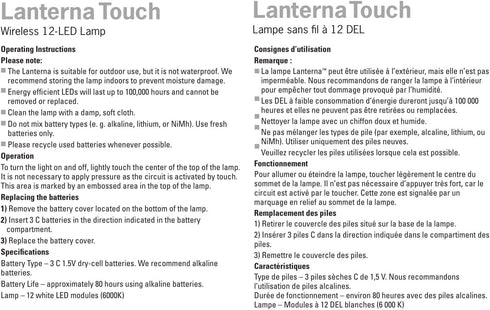 LIGHT IT! by Fulcrum 24411-107 Lanterna Touch Single Pack, Bronze