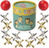 TriMagic Jacks Game with Ball, Old School Jax Game Toys, Retro Vintage Board Games for Kids 8-10-12 Years Old and Young Adults, Classic Traditional Table Games for Family Game Night