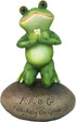 DWK Praying Frog Outdoor Garden Statue | Religious Novelties Outdoor Frog Statues | Garden Meditation and Garden Frogs Decor | Inspirational Figurines - 6.5"