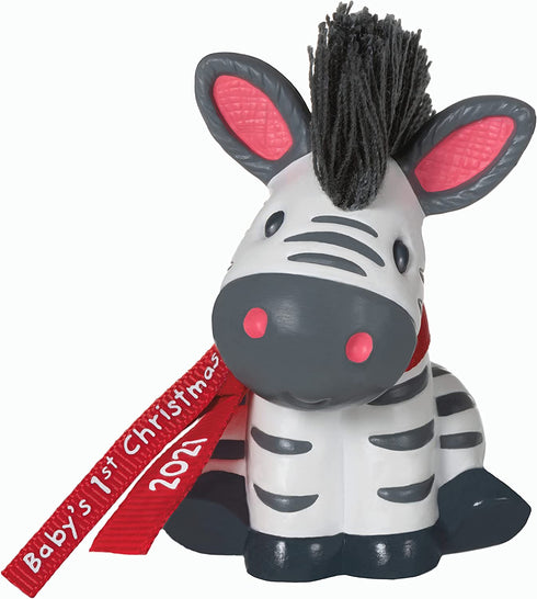 Hallmark Keepsake Christmas Ornament, Year Dated 2021, Born to Stand Out Baby's 1st Christmas Zebra