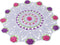 Qxzvzem One Piece 20 Inch Easter Doilies for Dressers and End Tables Round Cloth Lace Placemats Crafts Rose Spring Doily Hand Crochet Large Cotton Multicolor Tablecloth