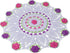 Qxzvzem One Piece 20 Inch Easter Doilies for Dressers and End Tables Round Cloth Lace Placemats Crafts Rose Spring Doily Hand Crochet Large Cotton Multicolor Tablecloth