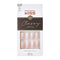 KISS Classy French Nail Manicure Kit with Gel Finish, Medium, Coffin Shaped, “Cozy Meets Cute”, Nail Kit Includes Pink Nail Glue (Net Wt. 2 g / 0.07oz.), Mini File, Manicure Stick, and 28 Fake Nails