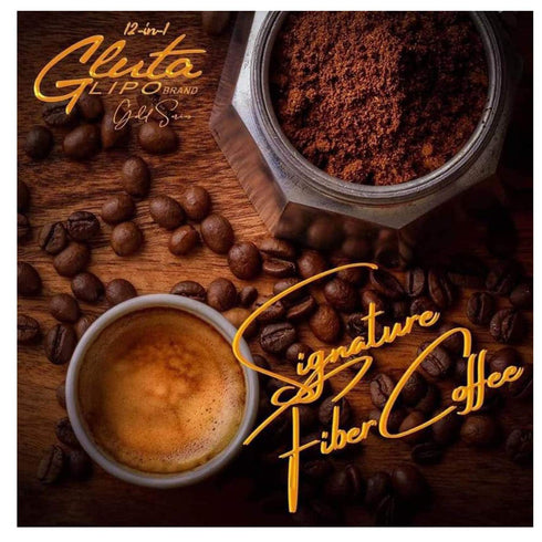 12 in 1 Gluta Lipo Gold Series Signature Fiber Coffee - 10 Sachets