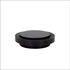 EVI | Adhesive Doorstop | 1.37'' X 0.55'' | Natural Silicone Black Rubber | Stainless Steel | Black Lacquered | Great Adherence | 100% Functional | Mod. I-203x12