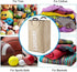 FROPACKZO 45L Collapsible Storage Laundry Hamper Folding Laundry Baskets laundry bag, With Metal handle, Bedroom Storage Toys Clothing Organization (Color : Beige)