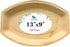 Charity Leaf Disposable Palm Leaf Tray Like Bamboo Serving Tray and Platter | All Natural and Biodegradable | Weddings, Charcuterie Boards, BBQs, and Parties | Oval (10 trays) (13" x 9")