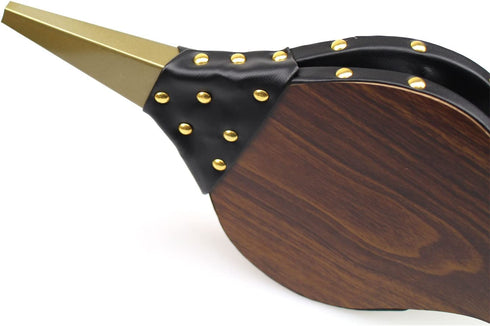 DYWISHKEY Bellows, Fireplace Bellows 15 Inch x 6.5 Inch, Air Bellow Fireplace Blower Leather Bellows Fire Bellows for Fireplaces, BBQ and Camping, Bellow with Hanging Leather Strap