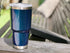 CHILLOUT LIFE 30 oz Stainless Steel Tumbler with Lid - Double Wall Vacuum Insulated Large Travel Coffee Mug with Splash Proof Lid and Straw for Hot & Cold Drinks - Blue Sparkle Tumbler
