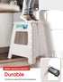 ACSTEP 16? Folding Step Stool for Adults 1-Pack, Adults Holds Up to 330 lbs . Compact Plastic Foldable Steping Stool Great for Kitchen ?Home (White)