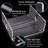 BOKUGE Napkin holder, Clear Acrylic Napkin Holder for Kitchen, Bathroom or Dining Tables, Cocktail Napkin Holder with Hold Down bar, Modern Decor Guest Towel Holder, Square 7"x7"