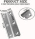 20Pcs Stainless Steel Corner Braces Heavy Duty Inside Corner Brackets, 3.14" Right Angle Support Shelf Bracket, Silver Tone Joint Fastener L Shape Bracket for Wood Furniture Cabinet Shelf