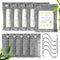 10PCS Bamboo Charcoal Air Purifying Bags with 5 Hanging Hooks, Activated Charcoal Odor Remover, 5 x 200g, 5 x 75g Moisture Absorber Closet Purifier for Shoes, Pets, Bathroom, Basement