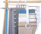 Rhinoceros Pants Hangers Space Saving, Hangers for Jeans Multifunctional Pants Rack Space Saver Closet Organization Scarf Hangers Leggings Trousers Jean Organizer