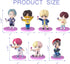 7PCS B^TS cake topper fingure Characters set of Action Figure Toys Premium Cake Toppers and Party Favors for B^TS party supplier, Halloween Christmas Thanksgiving Gift Ideas for Boys and Girls, Pink