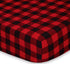 The Peanutshell Crib Sheet Set for Baby Boys or Girls | Red, Black & Grey Buffalo Plaid | 2 Pack Set